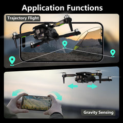 Toladrone TD12LCD drons ar kameru, drons ar LCD ekrānu, tālvadības pulti, bezsuku motora drons, optiskās plūsmas pozicionēšanas droni bērniem, RC kvadrokopters pieaugušajiem