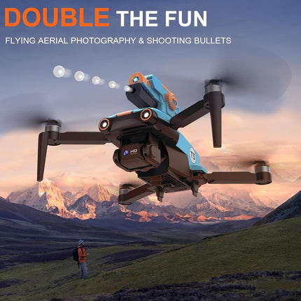 OBEST drons ar 1080P regulējamu kameru, bezkontaktu RC saliekamais drons ar šaušanas torni, FPV WIFI kvadrokopters, optiskās plūsmas pozicionēšana, mini drons bērniem iesācējiem