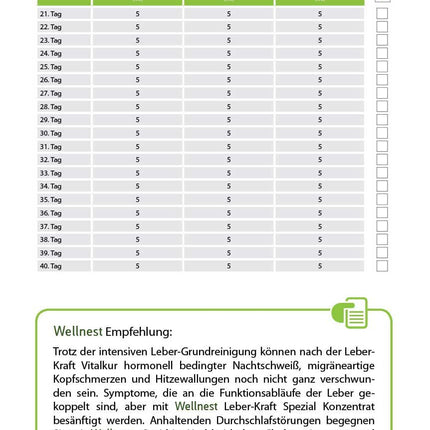 Wellnest Liver Power Detox ārstēšanas pakete (detoksikācijas ārstēšanas pakete 40 dienu aknu attīrīšanai saskaņā ar TCM) - 100% augu izcelsmes - viegli lietojams - ļoti efektīvs aknu un miega traucējumu gadījumā