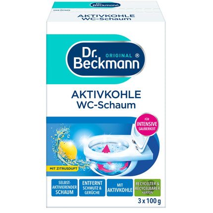 Dr. Beckmann intensīvās tīrīšanas tualetes putas, pašaktivizējošas putas 3x 100 g (vienā raksta attēlā redzamas divas dažādas versijas)