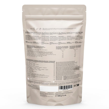 Nutri + vegāns proteīna pulveris Neitrāls bez saldinātājiem + cukura ar 85% proteīna - vegāns proteīna pulveris 1 kg nesaldināts - dabīgs proteīna pulveris