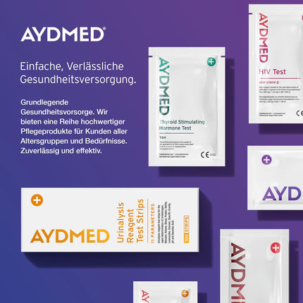 5 x Aydmed Profi agrīnās grūtniecības testi | Īpaši jutīgs grūtniecības tests grūtniecības noteikšanai urīnā | Precizitāte virs 99% | Tests 6 dienas pirms aizkavētajām menstruācijām