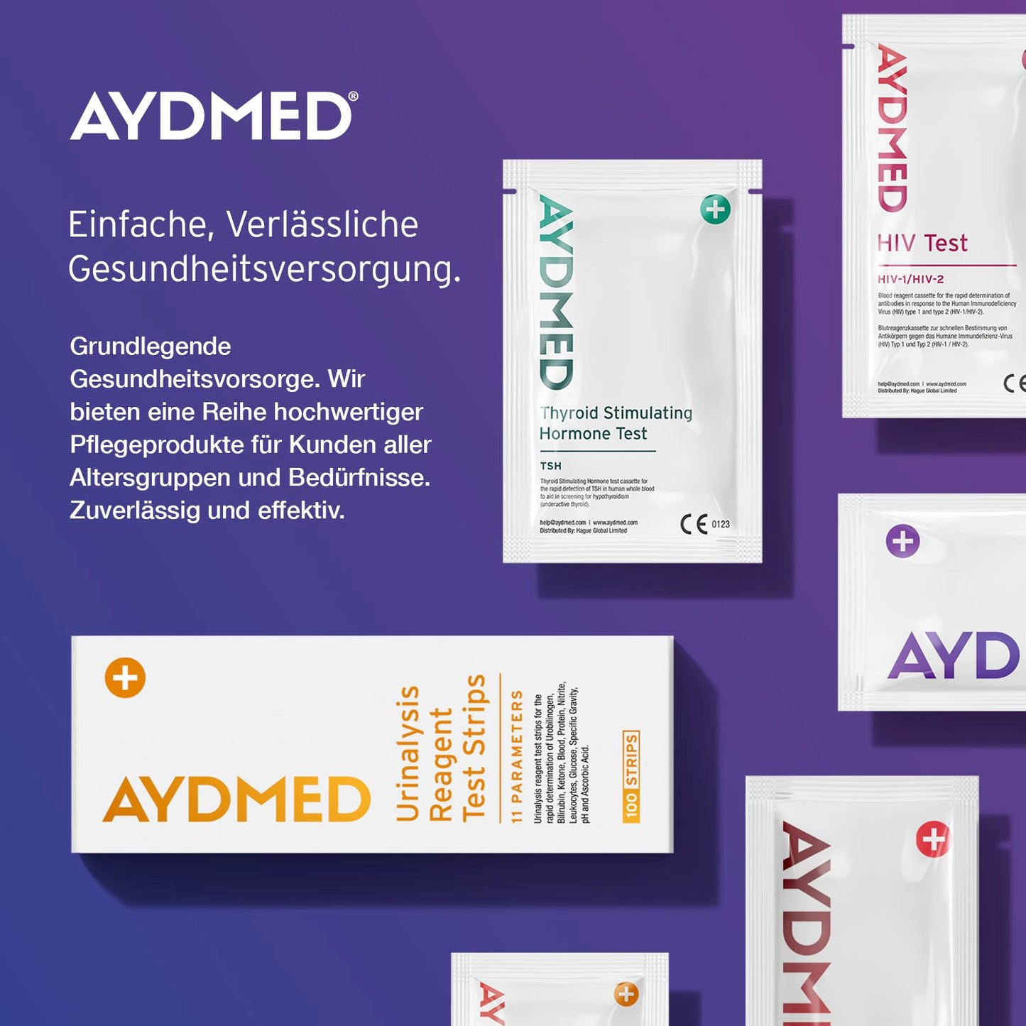 5 x Aydmed Profi agrīnās grūtniecības testi | Īpaši jutīgs grūtniecības tests grūtniecības noteikšanai urīnā | Precizitāte virs 99% | Tests 6 dienas pirms aizkavētajām menstruācijām