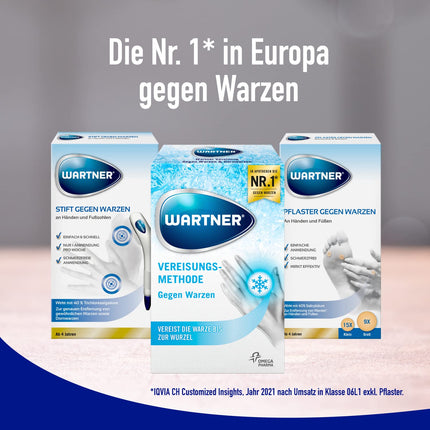 WARTNER kārpu sasaldēšanas aerosols - kārpu ārstēšanas aerosols - kārpu krioterapija pašapstrādei bērniem un pieaugušajiem - 1 iepakojums, 1 x 50 ml