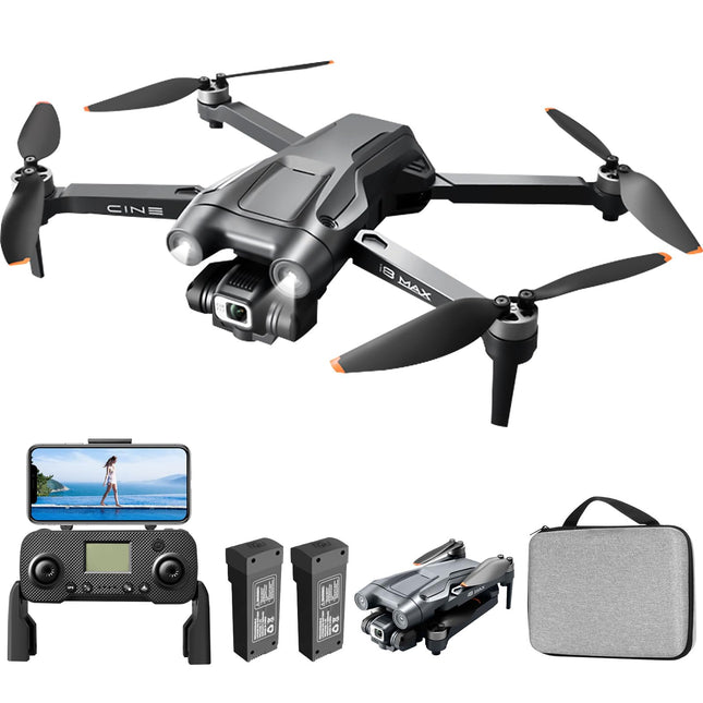 Mingfuxin GPS drons ar 4K kameru, salokāms RC kvadrokopteru drons pieaugušajiem, 5G pārraides FPV drons, salokāms RC kvadrokopters ar automātisku atgriešanos, bezsuku motors, žestu vadība