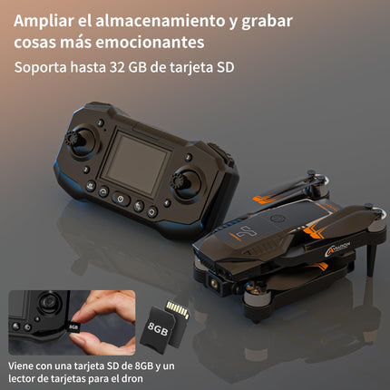 F205 drons ar kameru 2,4 collu ekrānam, bezkontaktu motora FPV drons pieaugušajiem, automātiska lidošana, žestu vadība, 8G SD ar karšu lasītāju, vienas taustiņa iedarbināšana iesācējiem