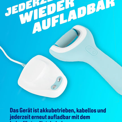 Scholl Velvet Smooth elektriskais tulznu noņemšanas rīks Pro – tulznu noņemšanai gan uz mitrām, gan sausām pēdām – uzlādējams – 1 ierīce + uzlādes stacija (1 iepakojums)