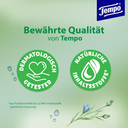 Tempo mitrās tualetes salvetes "Maigas un jutīgas" - ​​Megapack - 16 iepakojumi pa 42 salvetēm katrā - Duo iepakojumi - Dabīgā alveja - Tualetes papīrs, dermatoloģiski pārbaudīts, pH neitrāls ādai
