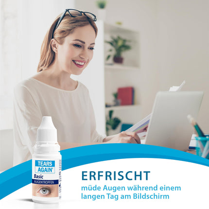 ATKAL ASARAS 15 ml Pamata acu pilieni sausām un nogurušām acīm, hialuronskābe 0,2%, acu pilieni acu mitrināšanai