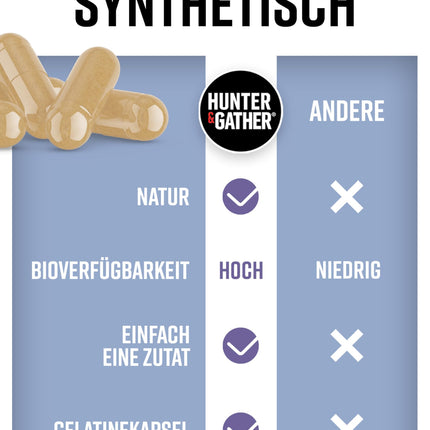 Hunter &amp; Gather jēra aknas 90 kapsulas | Uztura bagātinātājs, kas ražots no brīvās turēšanas, ar zāli barotas Islandes jēra gaļas | 100% neapstrādātas, liofilizētas jēra aknas | Bez GMV barošanas, antibiotikām vai hormoniem