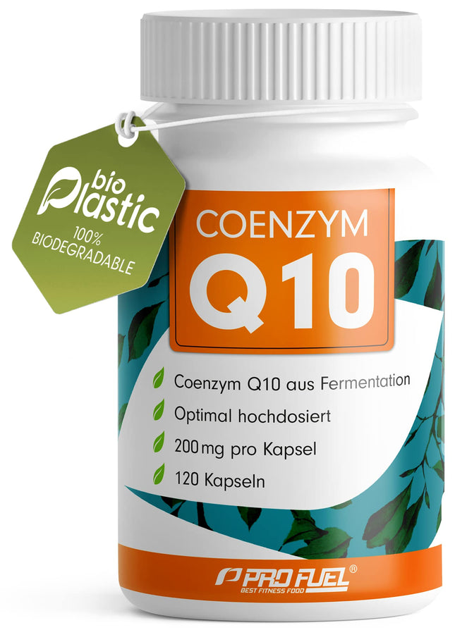 Q10 kapsulas ar lielu devu 120x ar 200 mg koenzīma Q10 vienā kapsulā - augstas kvalitātes (vegānisks) no fermentācijas - bez nevēlamām piedevām - laboratoriski pārbaudīts ar sertifikātu - piegāde 4 mēnešiem