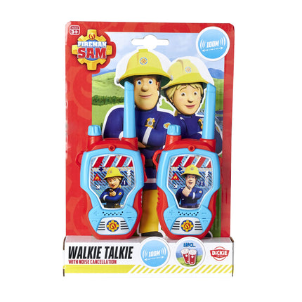 Dickie Toys – Ugunsdzēsēja Sema rācijas – 2 rācijas, īpaši paredzētas bērniem no 4 gadu vecuma, darbības rādiuss līdz 100 m, rotaļu rācijas, sarkanas