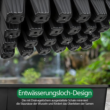 CNNIK 5 iepakojumu maza audzēšanas siltumnīca 120 šūnu audzēšanas kaste iekštelpu siltumnīcas audzēšanas komplekts augu etiķete un rīks audzēšanas paplāte augiem āra iekštelpu augiem