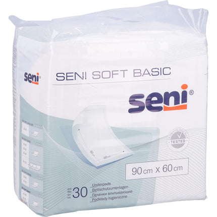 SENI Soft Basic gultas aizsargpārklājs 60x90 cm 30 gab.