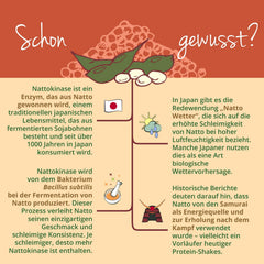 Nattokināzes kapsulas ar augstu devu | 20 000 FU/g | Pagatavots no natto – fermentētām sojas pupiņām | 180 gabali | Laboratorijā pārbaudīts | Vegāns - bez piedevām | Vācu ražojums Vegavero®