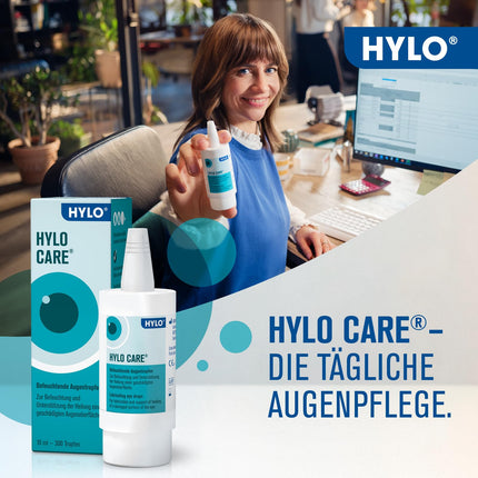 HYLO CARE acu pilieni sausām acīm ar hialuronskābi un dekspantenolu, 10 ml
