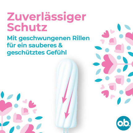 Neatkarīgi no tā, vai tie ir oriģinālie normālie tamponi, vai tie ir paredzēti vidēji stiprām/smagām dienām, StayDry tehnoloģija un izliektas rievas, uzticama aizsardzība un tīrības sajūta (64 ST)