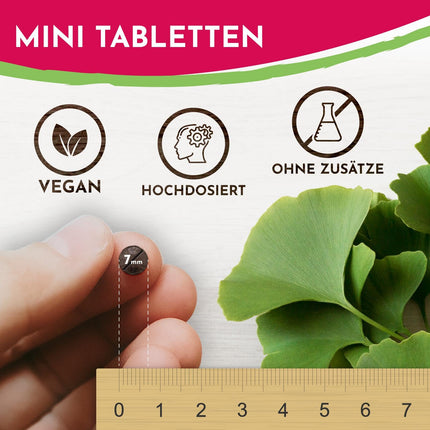 Ginkgo Biloba 6000 mg tabletē, 365 tabletes - vislabākā cenas un vērtības attiecība + B vitamīnu spēka komplekss, bez piedevām, laboratoriski pārbaudīts, ražots Austrijā, B12 vitamīns veicina noguruma mazināšanu