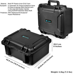 LEKUFEE ūdensnecaurlaidīgs korpuss DJI FPV Explorer Combo/DJI Goggles Integra/DJI Goggles 2/Goggles V2/DJI FPV Motion Controller/DJI RC Motion 2 un piederumiem (TIKAI pārnēsāšanas soma) (nav paredzēta DJI AVATA)