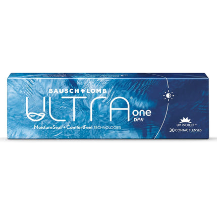 Bausch + Lomb ULTRA ONE DAY, sfēriskas dienas lēcas, augstākās kvalitātes mīkstās kontaktlēcas, 30 gab., / BC 8,6 mm / DIA 14,2 / -4,25 dioptrijas