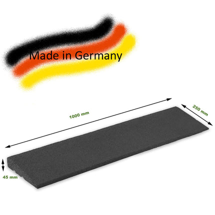 TRUTZHOLM apmales rampa 100x25x4,5 cm piekļuves rampa ratiņkrēslu rampa gumijas rampa sliekšņa rampa