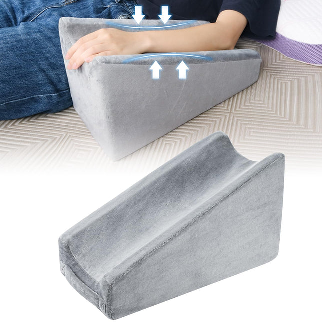 YOFAPA roku pacēluma spilvens ar trīsstūrveida formu - sūkļa formas elkoņa ķīļveida spilvens miegam, roku atbalsts, roku spilvens, roku atbalsta spilvens, ergonomisks roku balsts, ķīļveida spilvens gulēšanai