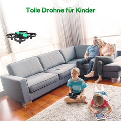 Loolinn | Drons ar kameru kā dāvana bērniem - Mini drons ar tālvadības pulti un video un fotoattēlu uzņemšanas iespējām/Regulējama kamera/Divas baterijas/C0 sertificēts (dāvana gan zēniem, gan meitenēm)