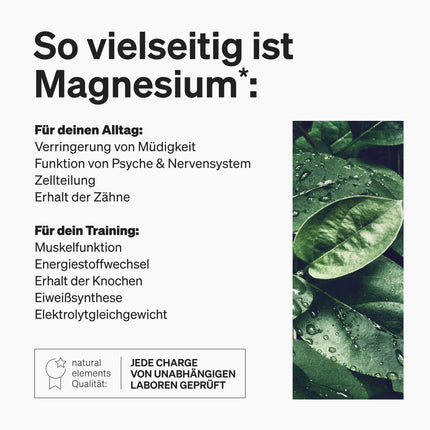 Premium magnija citrāts – 365 kapsulas – Augsta deva: 2320 mg (no kuriem 360 mg elementārā magnija) vienā dienas devā – Bez piedevām – vegāns, laboratorijā pārbaudīts un ražots Vācijā