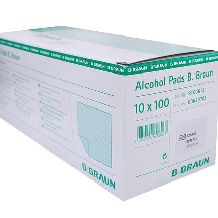 Alkohola salvetes B. Braun spirta tamponi 10 x 100 gab.