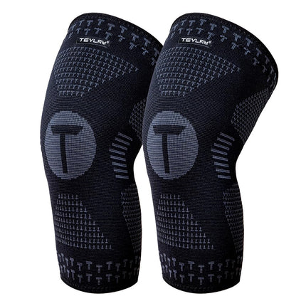 Teylam Kniebandage für Männer/Damen 2er set, Medizinisches knieschoner für Meniskusriss, Arthritis, ACL, Kompression bandage knie für Basketball, Volleyball, Yoga, Laufen, Rechts & links Bein tragbar