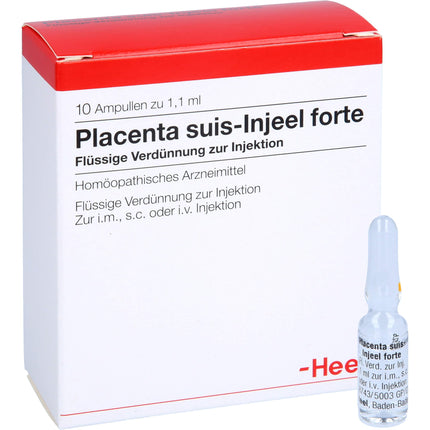 PLACENTA SUIS Injeel forte ampulas 10 gab
