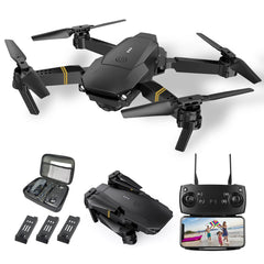 Drons ar kameru 1080P drons iesācējiem RC kvadrokopteru drons bērniem, FPV mini drons, augstuma noturēšana, pacelšanās/nosēšanās ar vienu taustiņu, 3D apgriešana. Dāvanas meitenēm/zēniem