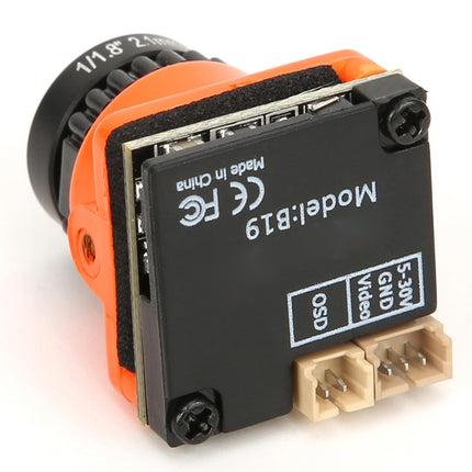 Oumefar FPV kamera ar augstas izšķirtspējas 1500TVL 2,1 mm objektīvu, OSD FPV kvadrokoptera dronam, oranža drona kamera