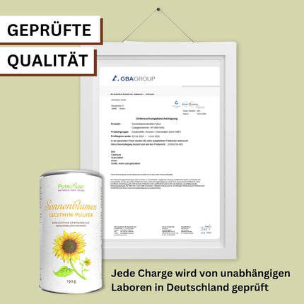 Saulespuķu lecitīna pulveris ēdiena gatavošanai un cepšanai - saulespuķu lecitīna pulveris, vegāns fosfatidilholīna emulgators, smalkas granulas - saulespuķu lecitīna pulveris | PureRaw 190g