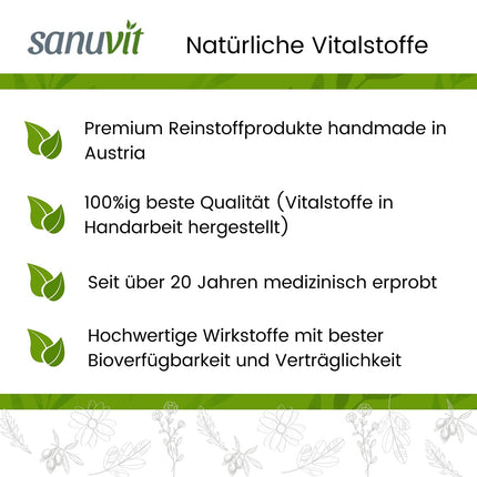 Sanuvit® - BIOLOĢISKAS saulespuķu lecitīna kapsulas | 1200 mg dienā | Augsta deva | Augsta biopieejamība un panesamība | Vegāns | Ražots Austrijā | 180 kapsulas