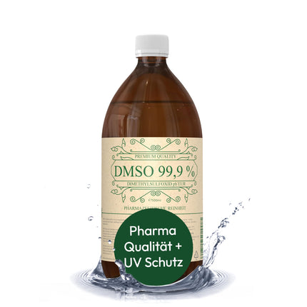 DMSO 500 ml 99,9% farmaceitiskā kvalitāte un tīrība - DMSO dimetilsulfoksīds pH. EUR neatšķaidīts gaismas aizsargātā brūnā stikla aptiekas pudelē - DMSO 99,9% 500 ml