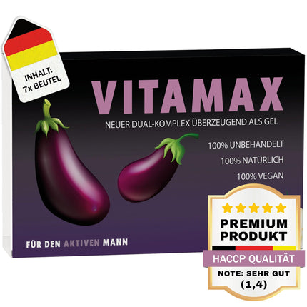 VITAMAX 600mg Macun komplekss aktīviem vīriešiem | Praktisks nedēļas iepakojums