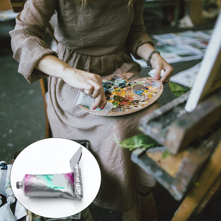 Newaner metāla cauruļu spiede 6 gabali, cauruļu spiede, nerūsējošā tērauda cauruļu spiede, zobu pastas spiede kosmētikai, apavu krēmam, matu krāsai, pigmentiem, piemērota virtuvei, vannas istabai, studijai