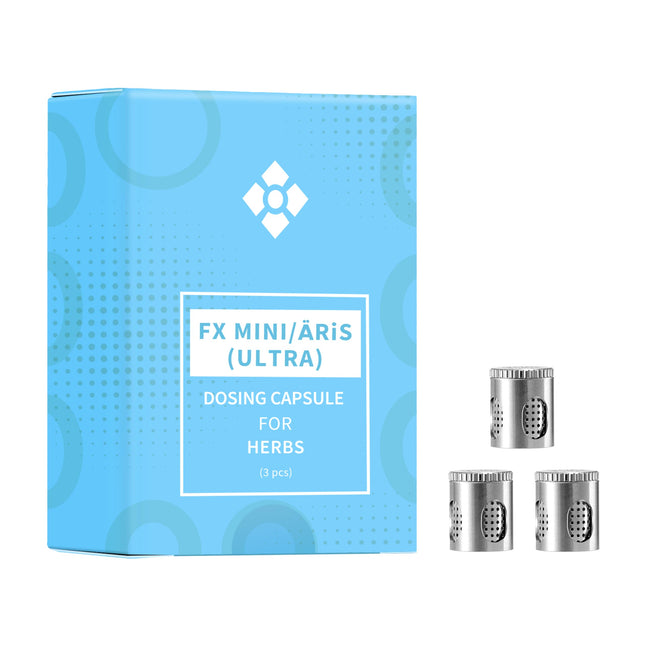 WOLKENKRAFT FX MINI (ULTRA) | ÄRiS (ULTRA) Dozējošā kapsula augiem | 3 daļu komplekts | Augstas kvalitātes oriģinālie piederumi WOLKENKRAFT FX MINI (ULTRA) un ÄRiS (ULTRA) vaporizatoriem