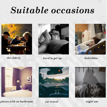 testyu 2000ml pisuāra pudeles unisex ar turētāju, hermētisku vāku un šļūteni, pārnēsājama pisuāra pudele vīriešiem un sievietēm ar tīrīšanas birsti invalīdiem, vecāka gadagājuma cilvēkiem, automašīnām, kempingam, balta