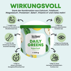 Daily Greens superēdiena pulveris (300 grami) alternatīva Athletic Greens | Vitamīni, minerālvielas, vegānu olbaltumvielas un šķiedrvielas | Smūtijs