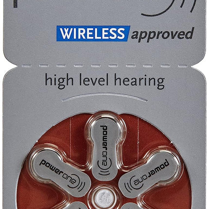 Power One Zinc p312 dzirdes aparāta baterijas, 60 gab. iepakojumā