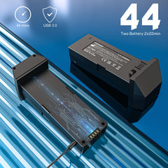 T18S GPS drons ar 4K kameru pieaugušajiem, TEEROK 5G pārraides FPV drons 500m RC kvadrokopters ar automātisku atgriešanos, sekojiet man, bezsuku motors, žestu vadība, 2 baterijas