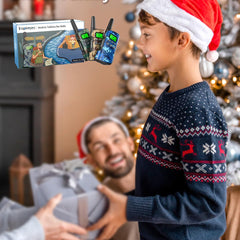 Inspireyes Walkie Talkie Kids uzlādējama rācija, 48 stundu darba laiks, 8 kanālu divvirzienu radio, dāvanas zēniem un meitenēm, pārgājieni un kempings brīvā dabā, 3–12 gadus veca rotaļlieta