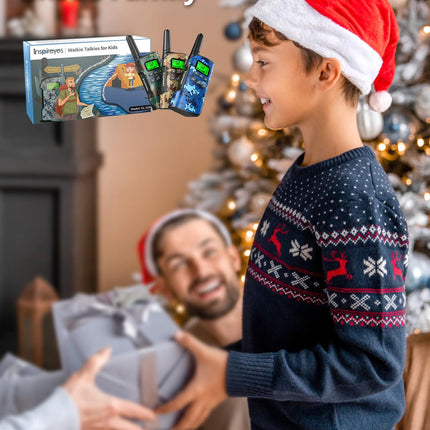 Inspireyes Walkie Talkie Kids uzlādējama rācija, 48 stundu darba laiks, 8 kanālu divvirzienu radio, dāvanas zēniem un meitenēm, pārgājieni un kempings brīvā dabā, 3–12 gadus veca rotaļlieta