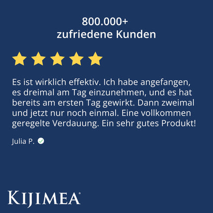 Kijimea Regularis – Aizcietējumiem, lēnai gremošanai un vēdera uzpūšanās gadījumā – Maigs un dabīgs – Efektīvs un paredzams – Vegāns, bez glutēna, bez laktozes, 500 g bundža
