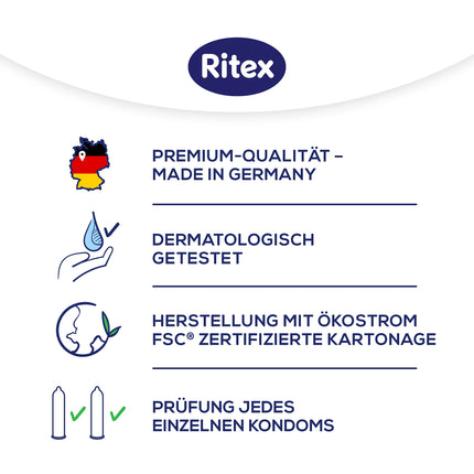 Ritex BIO lubrikants, 50 ml, vegāns un nav testēts uz dzīvniekiem, bez smaržvielām un krāsvielām, PEG, parabēniem un citiem konservantiem, ražots Vācijā