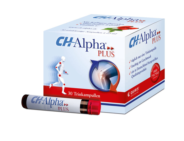 CH-Alpha PLUS locītavu kolagēns | Lai atbalstītu locītavu skrimšļu atjaunošanos | Locītavu sāpju mazināšana | 30 dzeršanas ampulas