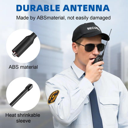 JUCJET 771 radio antena, SMA-F rācijas antena, saderīga ar rāciju BF-888S UV-5R (2 gab.)