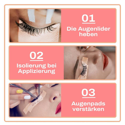 3M mikroporu lentes neausta plāksteris ādas krāsai ar uzklāšanas uzgaļiem no P-Beauty - medicīniskā līmlente skropstu pieaudzēšanai, ādas plāksteris hipoalerģisks, elpojošs, ūdensnecaurlaidīgs (1,25 cm x 9,14 m, 1 rullis)